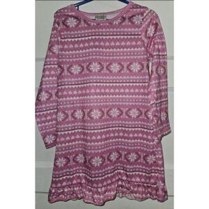 SWEET N SASSY Pink Print Long Sleeved Nightgown Girls Size 6